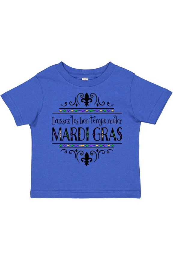 Laissez Les Bon Temps Rouler Mardi Gras Boys or Girls Toddler T-Shirt
