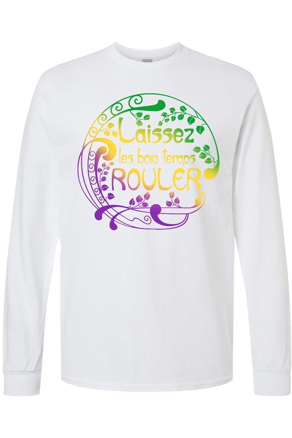 Laissez Les Bon Temps Rouler Mardi Gras Long Sleeve T-Shirt