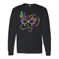 thumbnail image 1 of Inktastic Laissez Les Bon Temps Rouler Mardi Gras Mask Long Sleeve T-Shirt, 1 of 5