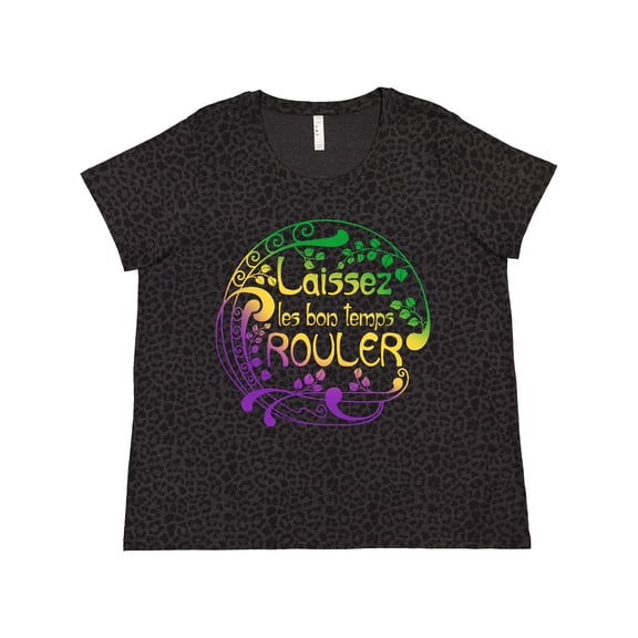 Inktastic Laissez Les Bon Temps Rouler Mardi Gras Women's Plus Size T-Shirt