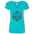 thumbnail image 1 of Inktastic Laissez Les Bon Temps Rouler Mardi Gras Women's V-Neck T-Shirt, 1 of 5