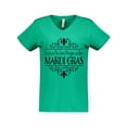 thumbnail image 1 of Inktastic Laissez Les Bon Temps Rouler Mardi Gras Women's V-Neck T-Shirt, 1 of 5
