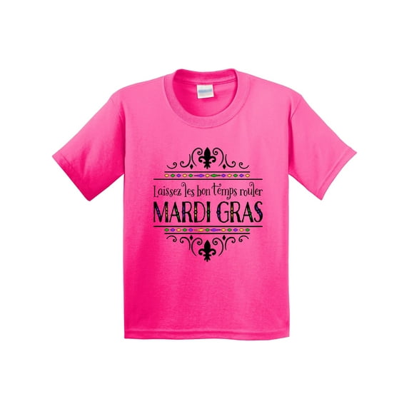 Inktastic Laissez Les Bon Temps Rouler Mardi Gras Youth T-Shirt