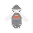 thumbnail image 1 of Inktastic Lake Erie Distressed Retro Sunset Boys or Girls Long Sleeve Baby Bodysuit, 1 of 5