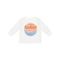 thumbnail image 1 of Inktastic Lake Erie Distressed Retro Sunset Boys or Girls Long Sleeve Toddler T-Shirt, 1 of 5