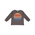 thumbnail image 1 of Inktastic Lake Erie Distressed Retro Sunset Boys or Girls Long Sleeve Toddler T-Shirt, 1 of 5