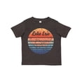 thumbnail image 1 of Inktastic Lake Erie Distressed Retro Sunset Boys or Girls Toddler T-Shirt, 1 of 5