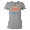thumbnail image 1 of Inktastic Lake Erie Distressed Retro Sunset Women's T-Shirt, 1 of 5