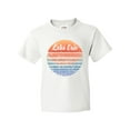 thumbnail image 1 of Inktastic Lake Erie Distressed Retro Sunset Youth T-Shirt, 1 of 5