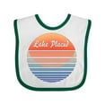 thumbnail image 1 of Inktastic Lake Placid Retro Sunset Boys or Girls Baby Bib, 1 of 4