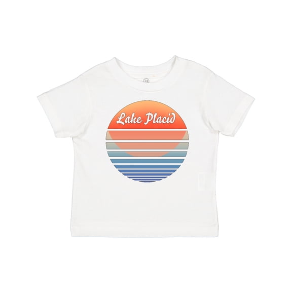 Inktastic Lake Placid Retro Sunset Boys or Girls Baby T-Shirt