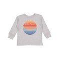 thumbnail image 1 of Inktastic Lake Placid Retro Sunset Boys or Girls Long Sleeve Toddler T-Shirt, 1 of 5