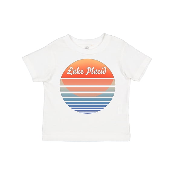 Inktastic Lake Placid Retro Sunset Boys or Girls Toddler T-Shirt