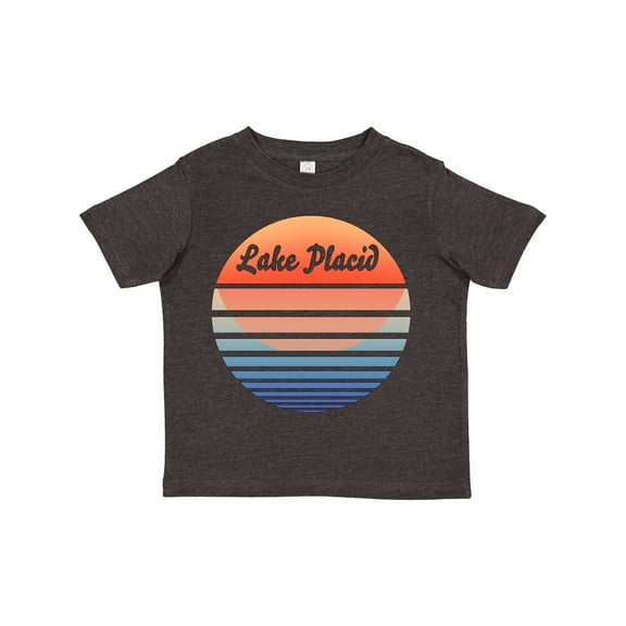 Inktastic Lake Placid Retro Sunset Boys or Girls Toddler T-Shirt