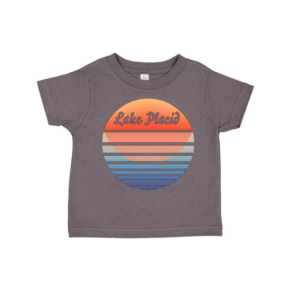 Inktastic Lake Placid Retro Sunset Boys or Girls Toddler T-Shirt