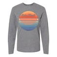 thumbnail image 1 of Inktastic Lake Placid Retro Sunset Long Sleeve T-Shirt, 1 of 5