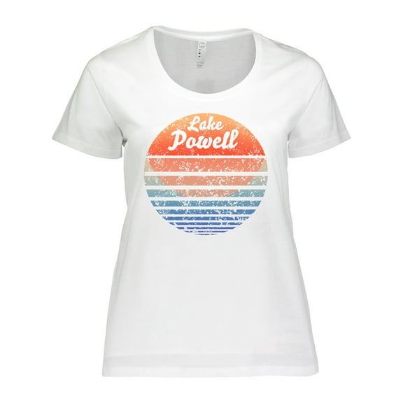 Inktastic Lake Powell Distressed Retro Sunset Women's Plus Size T-Shirt