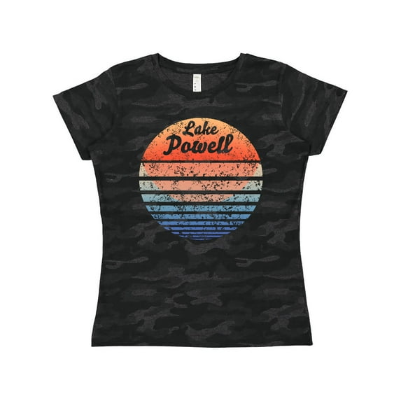 Inktastic Lake Powell Distressed Retro Sunset Women's T-Shirt