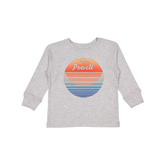 Inktastic Lake Powell Retro Sunset Boys or Girls Long Sleeve Toddler T-Shirt