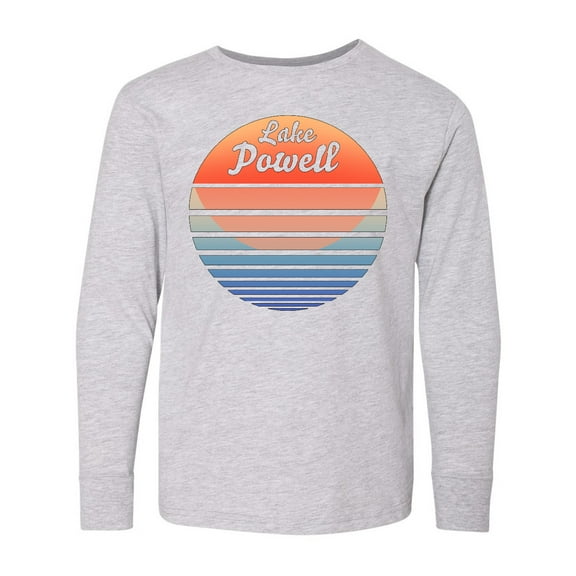 Inktastic Lake Powell Retro Sunset Long Sleeve Youth T-Shirt