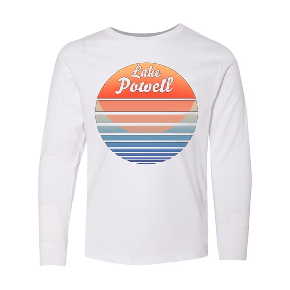 Inktastic Lake Powell Retro Sunset Long Sleeve Youth T-Shirt