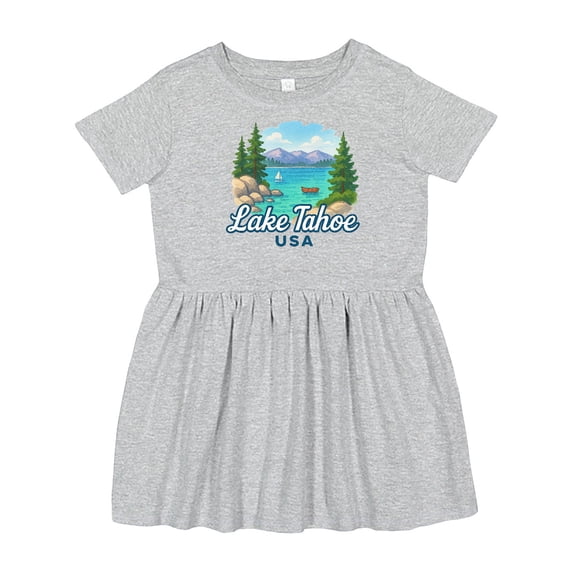 Inktastic Lake Tahoe Girls Toddler Dress