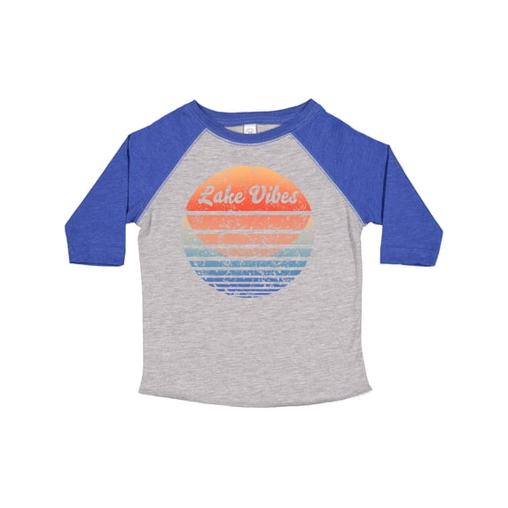 Inktastic Lake Vibes Distressed Retro Sunset Boys or Girls Toddler T-Shirt