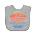 thumbnail image 1 of Inktastic Lake of the Ozarks Distressed Retro Sunset Boys or Girls Baby Bib, 1 of 4
