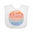 thumbnail image 1 of Inktastic Lake of the Ozarks Distressed Retro Sunset Boys or Girls Baby Bib, 1 of 4
