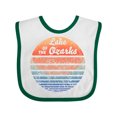 thumbnail image 1 of Inktastic Lake of the Ozarks Distressed Retro Sunset Boys or Girls Baby Bib, 1 of 4