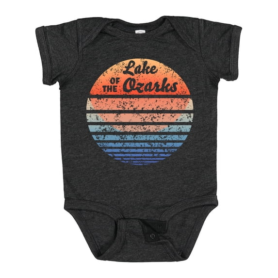 Inktastic Lake of the Ozarks Distressed Retro Sunset Boys or Girls Baby Bodysuit