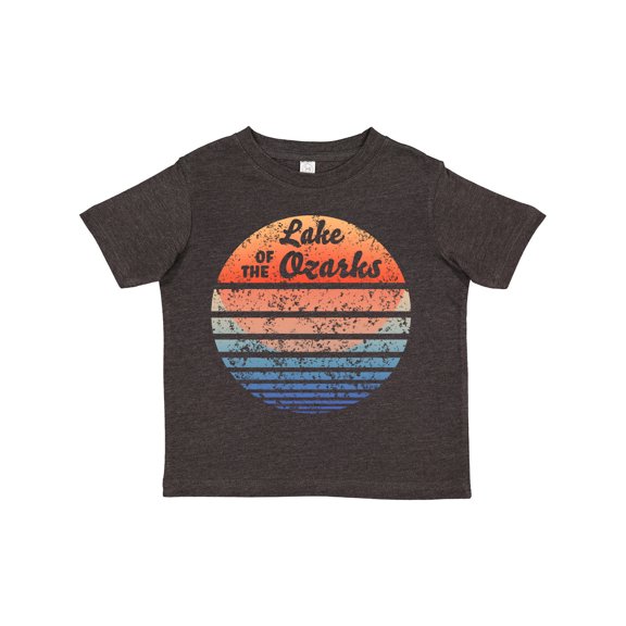 Inktastic Lake of the Ozarks Distressed Retro Sunset Boys or Girls Toddler T-Shirt