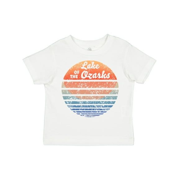 Inktastic Lake of the Ozarks Distressed Retro Sunset Boys or Girls Toddler T-Shirt