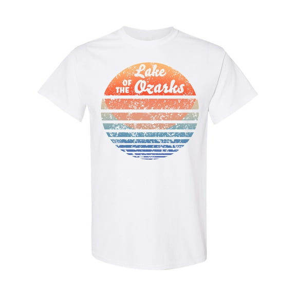 Inktastic Lake of the Ozarks Distressed Retro Sunset T-Shirt