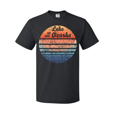 Inktastic Lake of the Ozarks Distressed Retro Sunset T-Shirt