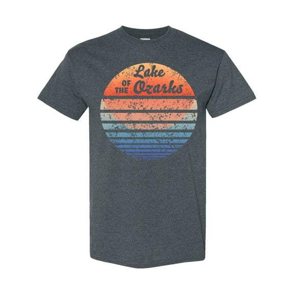 Inktastic Lake of the Ozarks Distressed Retro Sunset T-Shirt