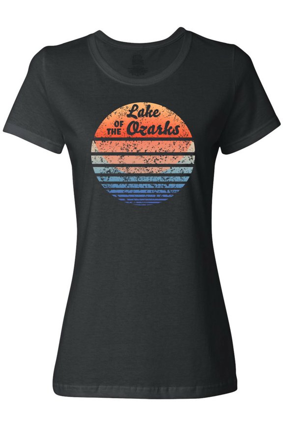 Lake of the Ozarks Distressed Retro Sunset Women's T-Shirt