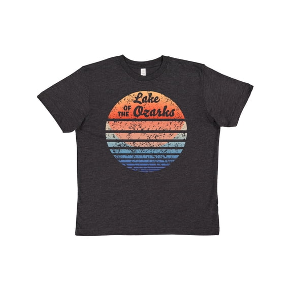 Inktastic Lake of the Ozarks Distressed Retro Sunset Youth T-Shirt