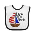 thumbnail image 1 of Inktastic Lake of the Ozarks Sailboat Boys or Girls Baby Bib, 1 of 4