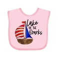 thumbnail image 1 of Inktastic Lake of the Ozarks Sailboat Boys or Girls Baby Bib, 1 of 4