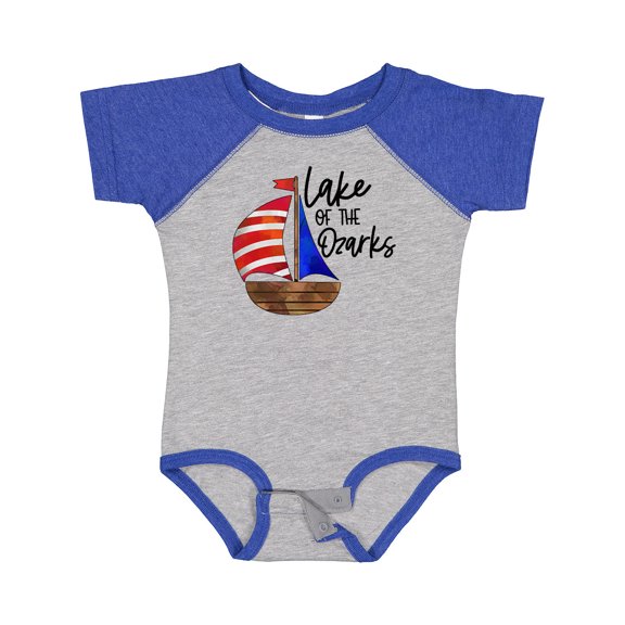 Inktastic Lake of the Ozarks Sailboat Boys or Girls Baby Bodysuit