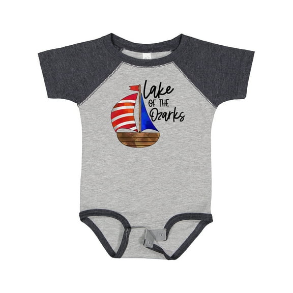 Inktastic Lake of the Ozarks Sailboat Boys or Girls Baby Bodysuit