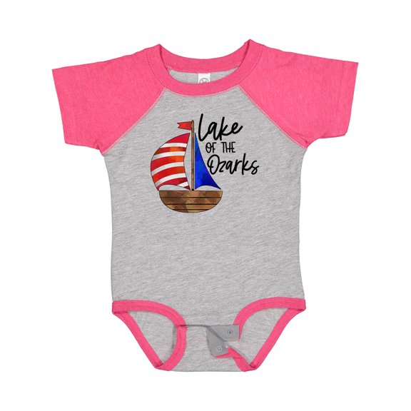 Inktastic Lake of the Ozarks Sailboat Boys or Girls Baby Bodysuit