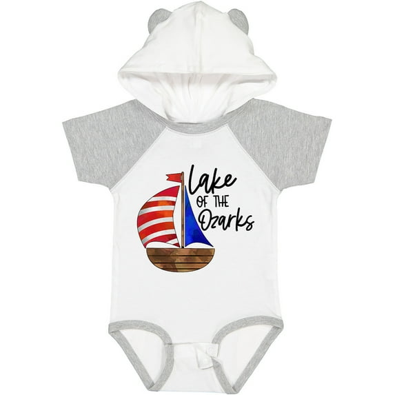 Inktastic Lake of the Ozarks Sailboat Boys or Girls Baby Bodysuit