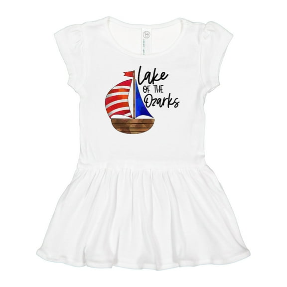 Inktastic Lake of the Ozarks Sailboat Girls Baby Dress
