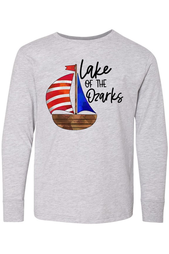 Lake of the Ozarks Sailboat Long Sleeve Youth T-Shirt
