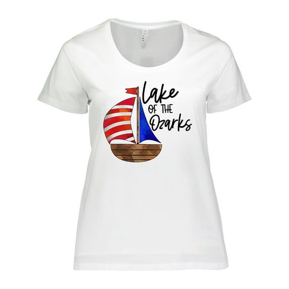 Inktastic Lake of the Ozarks Sailboat Women's Plus Size T-Shirt