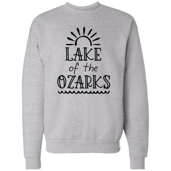 Inktastic Lake of the Ozarks Sun and Lake Adult Sweatshirt