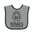 thumbnail image 1 of Inktastic Lake of the Ozarks Sun and Lake Boys or Girls Baby Bib, 1 of 4