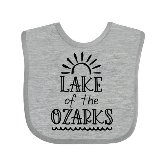 Inktastic Lake of the Ozarks Sun and Lake Boys or Girls Baby Bib